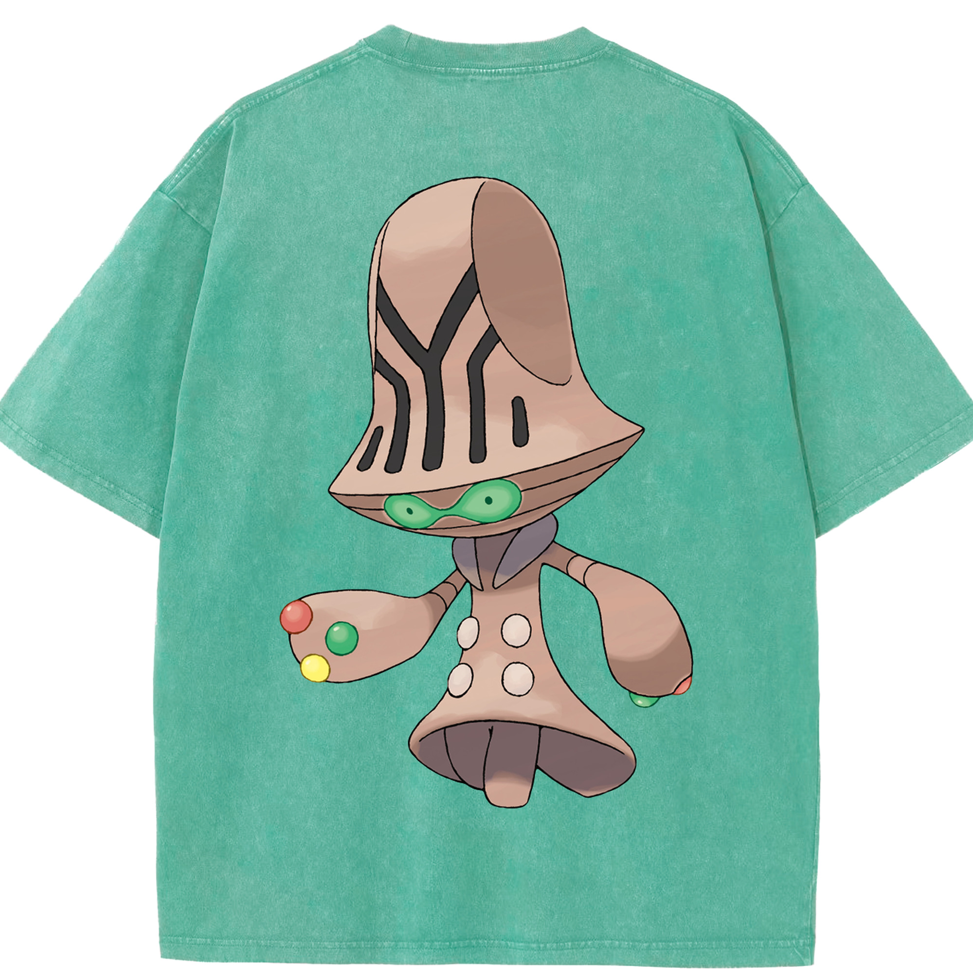 （画像用） ポケットモンスター Pokémon 綿100% ヴィンテージ風 半袖Tシャツ（背面プリント）